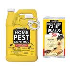 1 Gal. Home Pest Spray and Pest Glue Board (5-Pack)