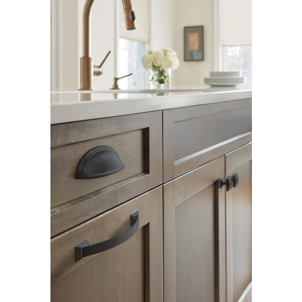 Ashby Black Bronze 3" & 4" Cup Pull with Mounting Hardware