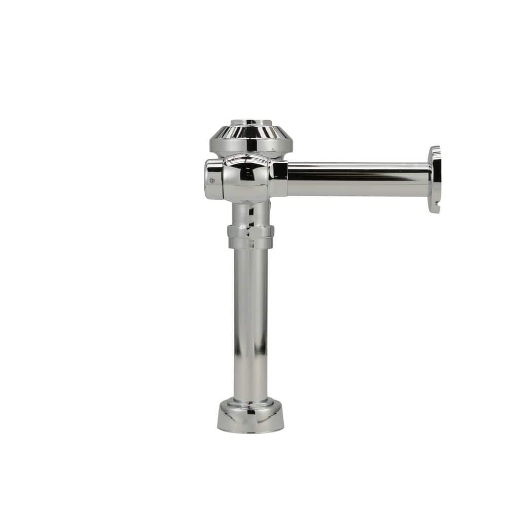1.6 GPF Chrome Manual Flush Valve with Cast Wall Flange