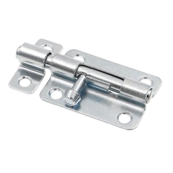 Door and Gate, Slide Barrel Bolt Latch 3 inch with Screws, Zinc Plated, Rust Resistant (Single Pack)