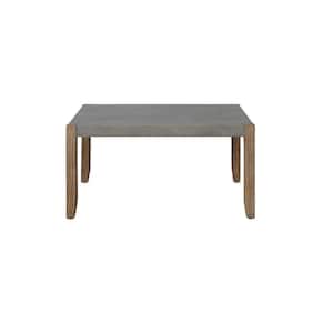 36 in. Light Amber Medium Rectangle Wood Coffee Table