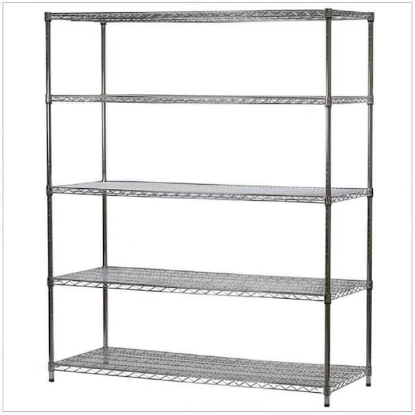 Heavy Duty Metal Wire Shelving Unit, Stainless Steel Wire Shelves Home Depot