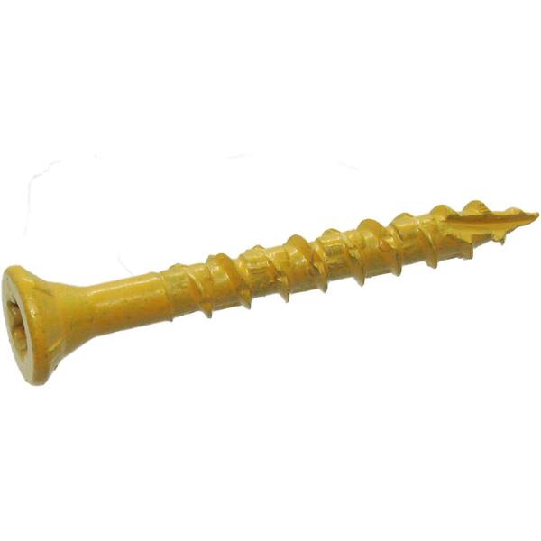 DECKMATE 3 in. Tan Exterior Self-Starting Star Drive Flat-Head Wood Deck Screws #9 (10 lbs./618 pcs) 3DMT10BK - The Home Depot