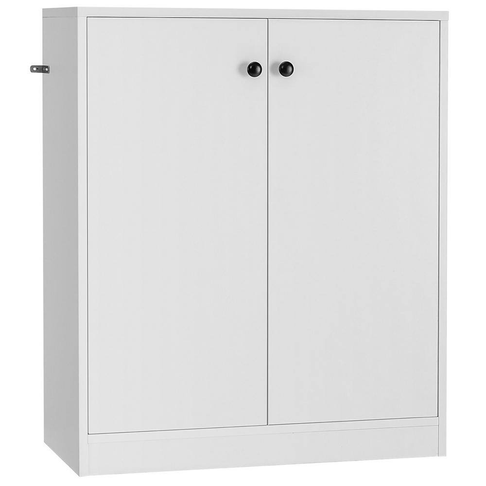 Costway 2Door White Storage Buffet with 3 Shelves