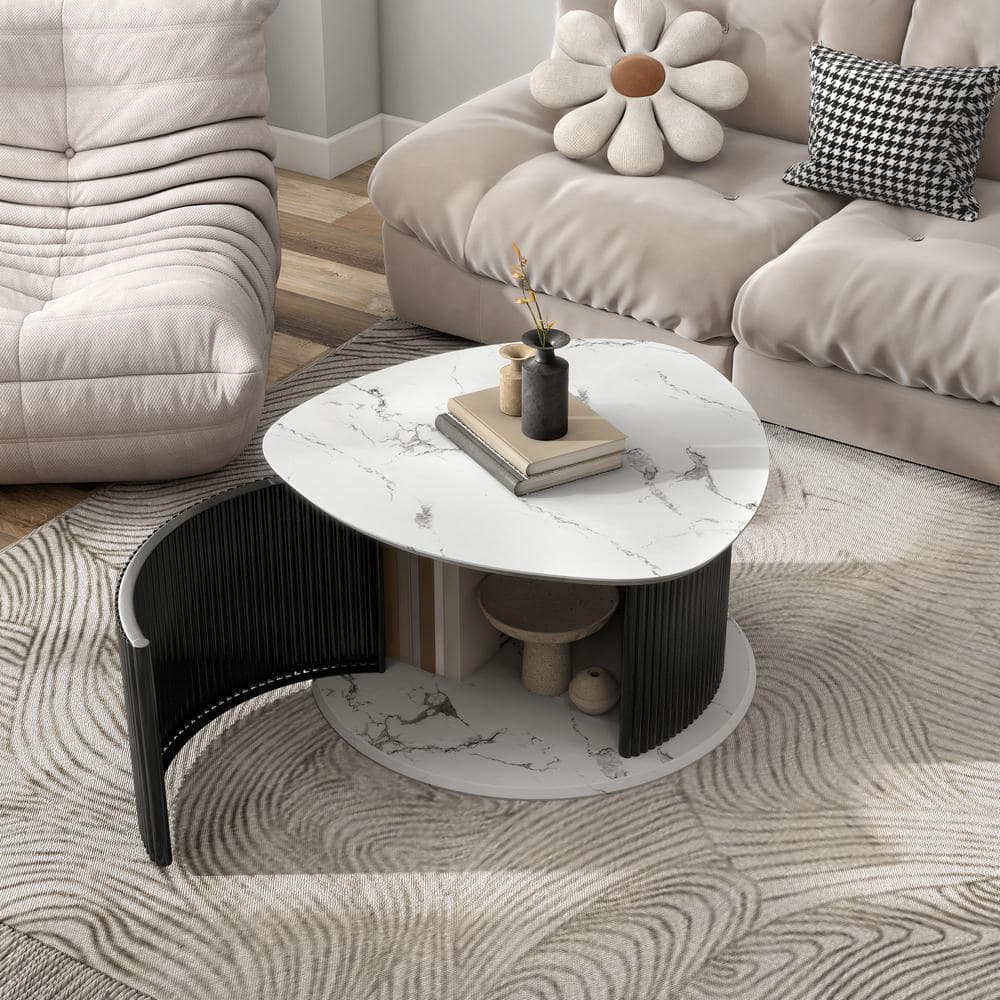【cornice】COFFEE TABLE Amazon.com: Kate and Laurel Alessia Modern Glam Oval Coffee