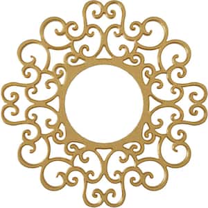 1 in. x 34 in. x 34 in. Reims Architectural Grade PVC Pierced Ceiling Medallion