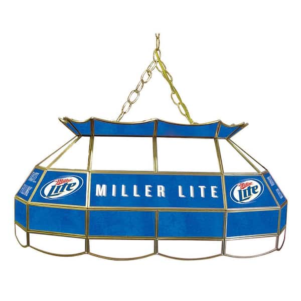 Trademark Global Miller Lite 28 in. Gold Pool Table Light