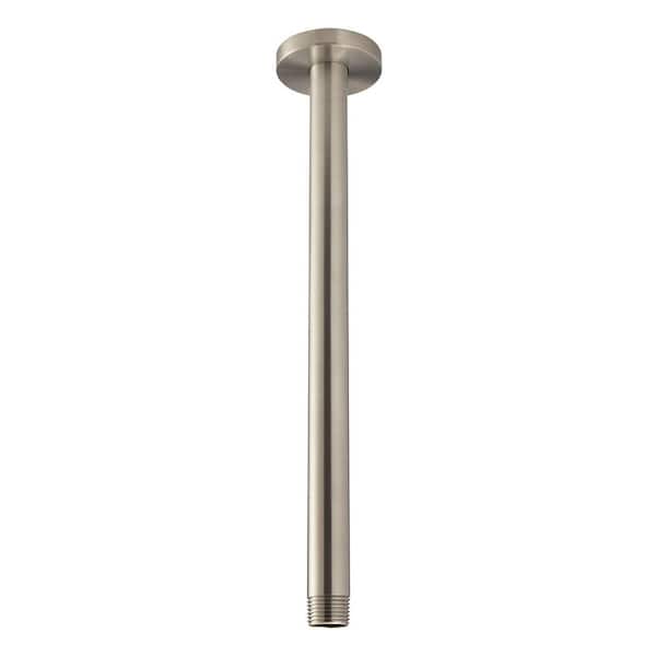 Speakman 12 in. Ceiling-Mounted Rain Shower Arm and Flange in Brushed Nickel