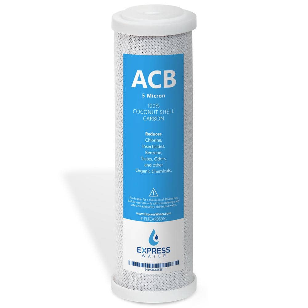 Activated Carbon Block Water Filter Replacement - 5 Micron - Under Sink Reverse Osmosis System (1-Pack) price history on PriceWatchPro