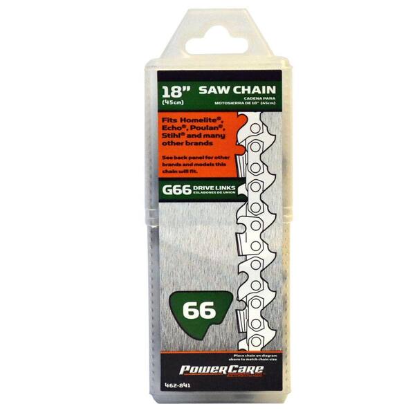 Powercare 18 in. G66 Semi Chisel Chainsaw Chain