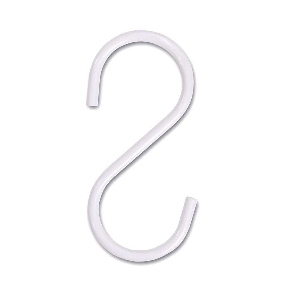 Pipeline 5 in. L Gloss White S Hooks (Pack of 50)