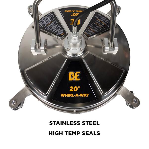 BE POWER EQUIPMENT 20 in. Whirl-A-Way Stainless Steel
