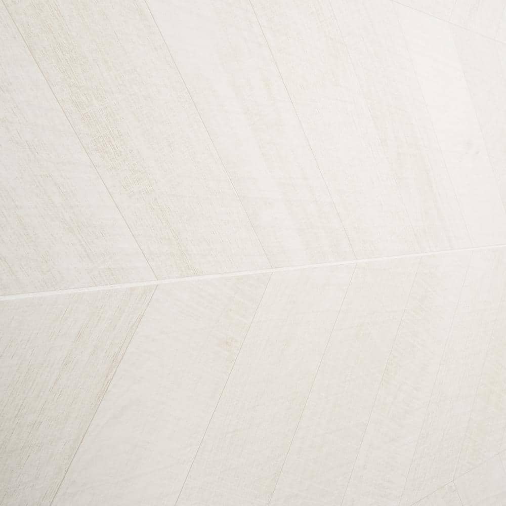 Montgomery Chevron White Matte Porcelain Large Format Tile