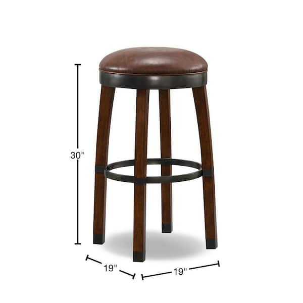 Leick wood counter online height stool