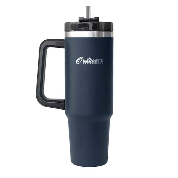 Outdoors PROFESSIONAL 40 oz. Double-Walled Insulated Navy Blue Stainless Steel Tumbler