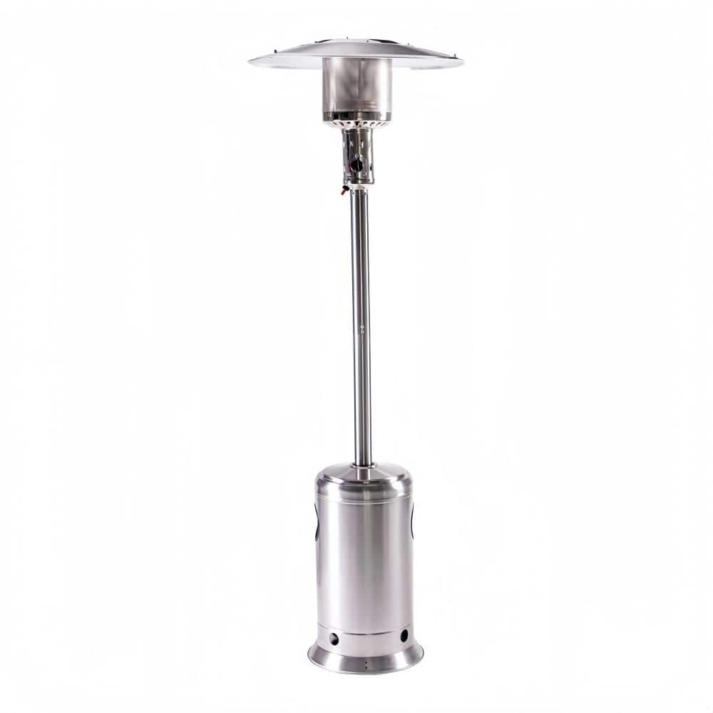 50,000 BTU White Propane Patio Heater with Wheels, Adjustable Heat Control and Tip-Over Safety Shutoff price history on PriceWatchPro