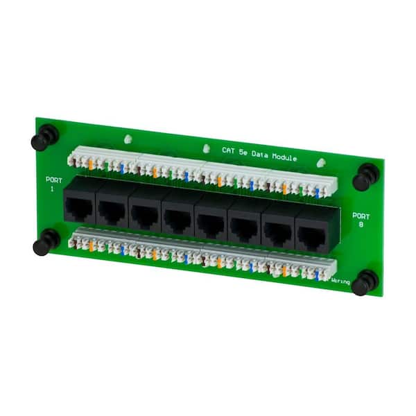 Commercial Electric 8-Port Cat 5E Data Expansion Board