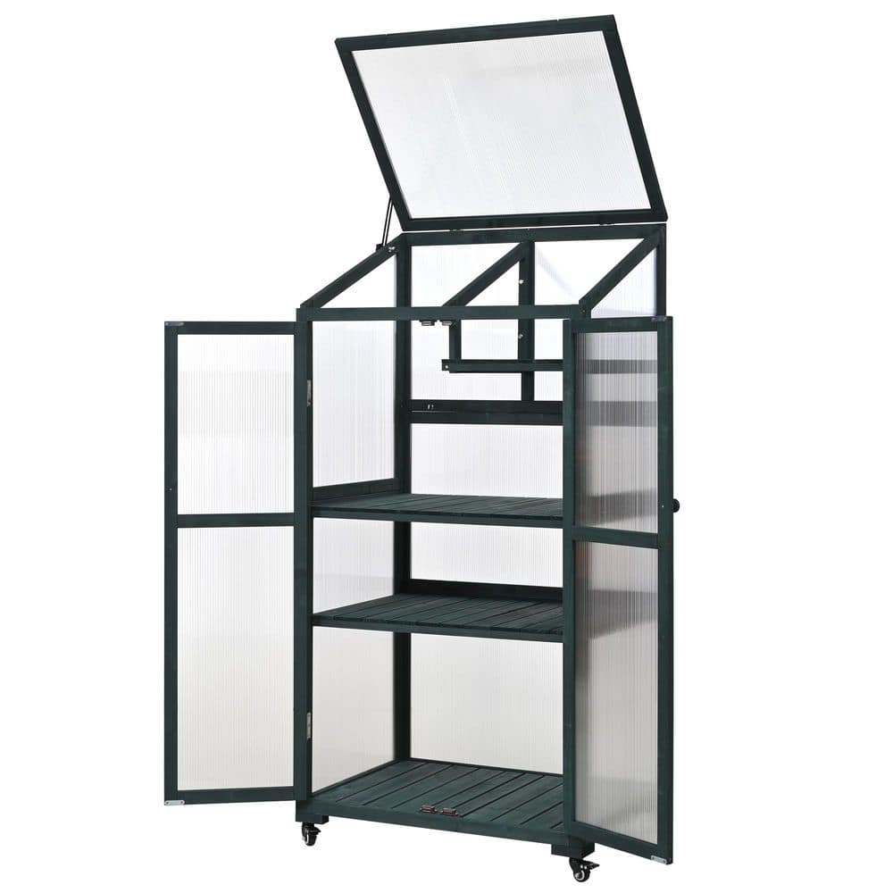 IALTRUISTIC 32 in. W x 23 in. D x 62 in. H Garden Wood Portable