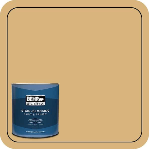 BEHR ULTRA 1 qt. #M300-4 Gilded Extra Durable Satin Enamel Interior Paint & Primer