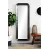 Litton Lane 70 in. x 25 in. Concaved Rectangle Framed Black Wall Mirror ...