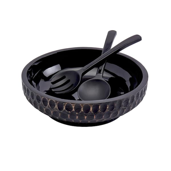 Denmark Aspen Mango Wood Salad Bowl Set (3-Piece)