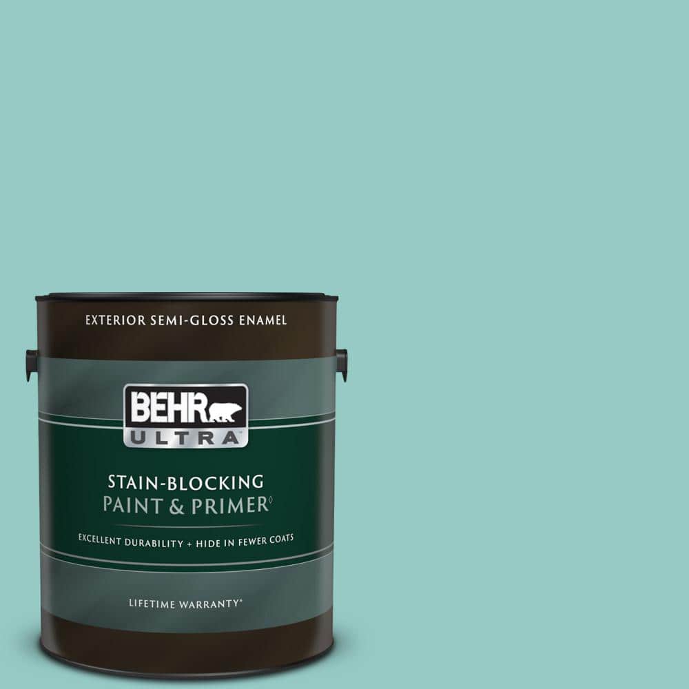 BEHR ULTRA 1 gal. 500D4 Jamaica Bay SemiGloss Enamel Exterior Paint