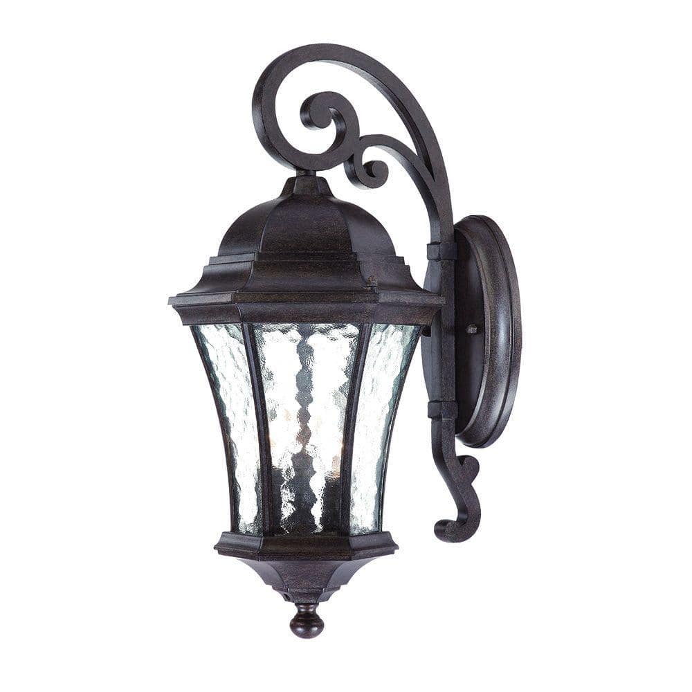 Acclaim Lighting Waverly Collection 3-Light Black Coral Outdoor Wall ...