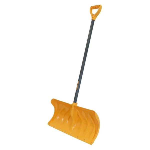38.3 in. Steel Handle Plastic Snow Shovel