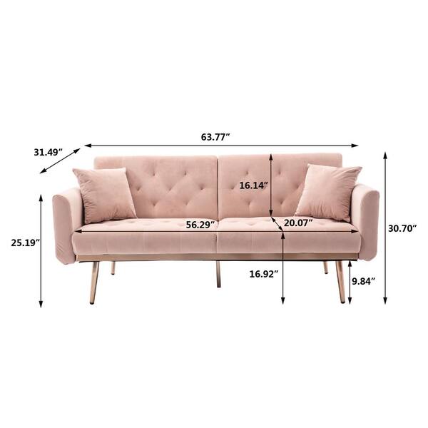 pink one seater sofa