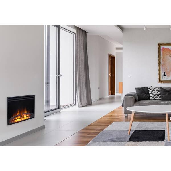 Cambridge 23 in. Freestanding 5116 BTU Electric Fireplace Insert with Remote  Control CAM23INS-1BLK - The Home Depot
