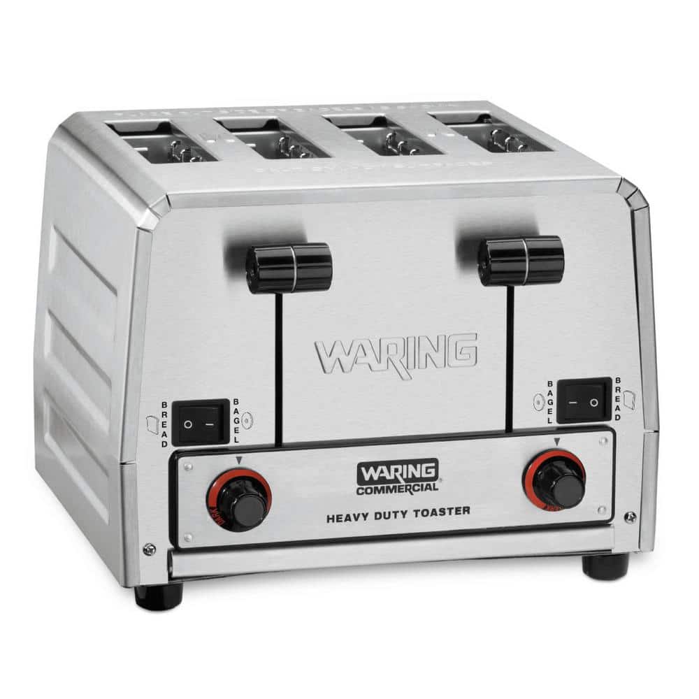 Waring Commercial WCT855 240V Heavy Duty Bread and Bagel Toaster, Silver (B072J3PMVF)