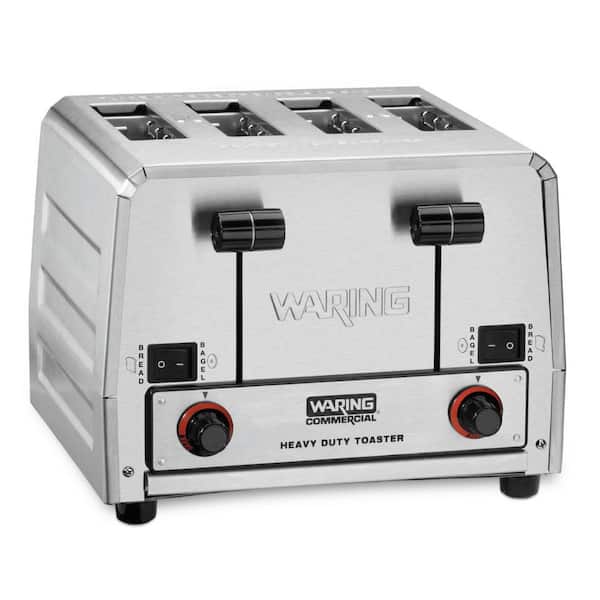 Basics 4 Slot Toaster, Brushed Silver