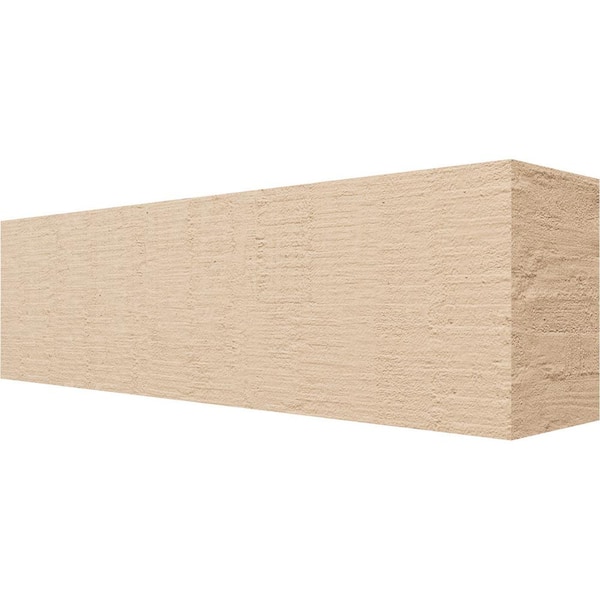 Ekena Millwork 6-in. x 8-in. x 28-in. Block Woodgrain, Primed Tan Timberthane Polyurethane Rafter Tail Brace