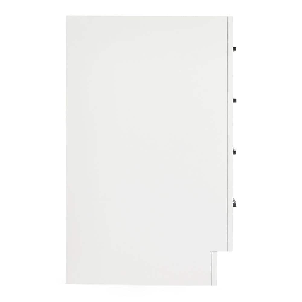 White 48'' Single Freestanding Hardwood Bathroom Vanity Base