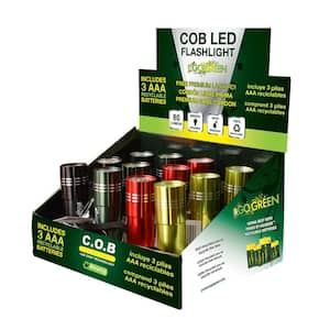 COB LED Flashlight Display (12-Piece)