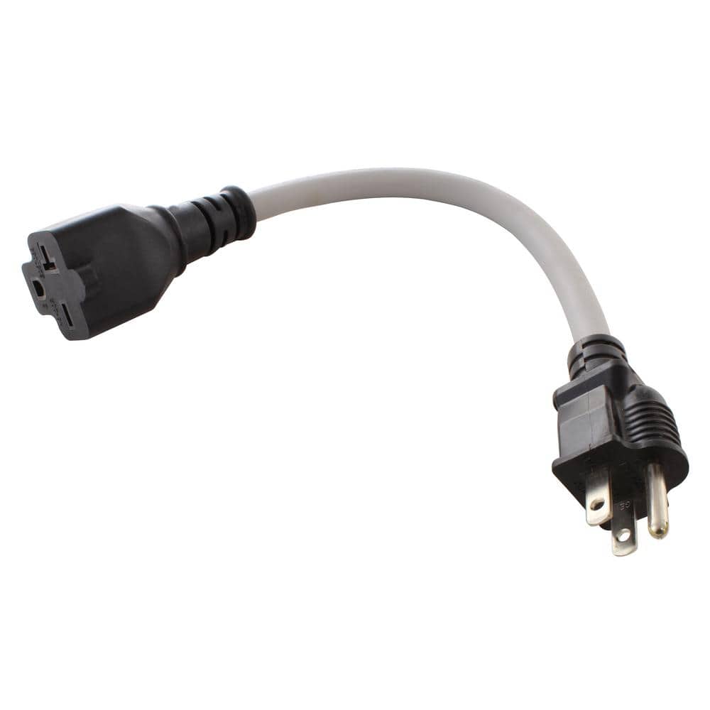 1 ft. 12/3 EVSE Upgrade EV Charging Adapter 15 Amp Household Plug to NEMA 6