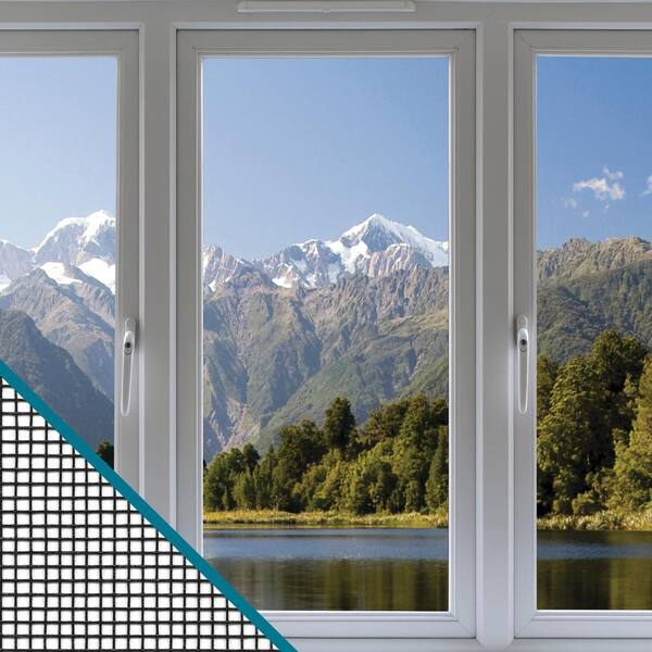 36 in. x 100 ft. Charcoal Fiberglass Clear Advantage Screen Roll for Windows and Door