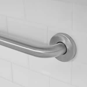 36 in. L x 1 1/4 in. ADA Compliant Grab Bar in Brushed Stainless Steel