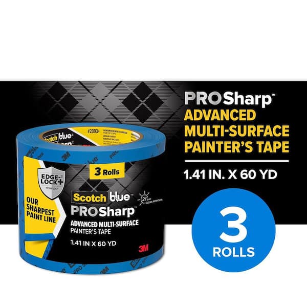 ScotchBlue 1.41 in. x 60 yds. PROSharp Painter's Tape (3 Rolls)