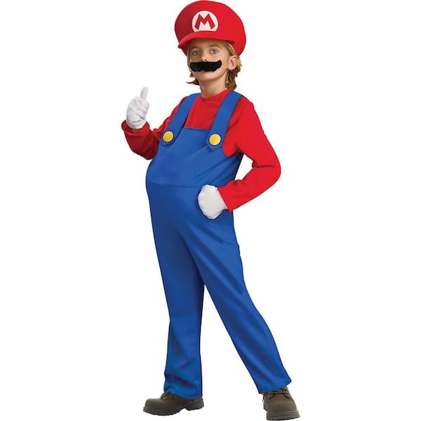 Disguise Super Mario Bros Small Boys Deluxe Mario Kids Costume
