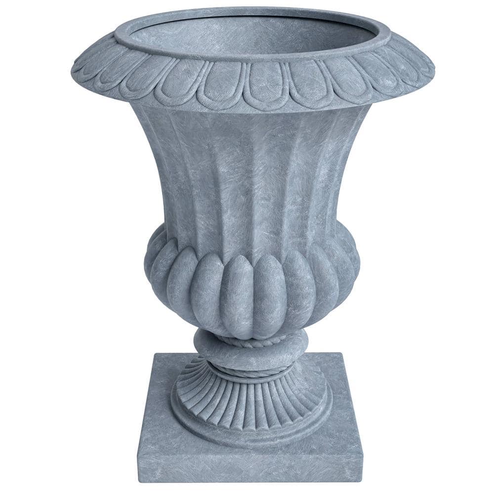 Leisuremod Lotus 20 in. Wide Fiberstone Urn Planter Modern Indoor
