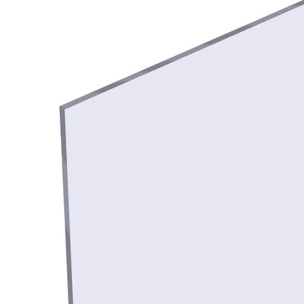 24 in. x 36 in. x 0.118 (1/8) in. Clear Shatter Resistant Acrylic Sheet