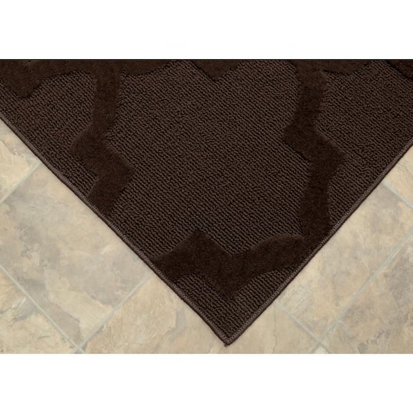 Garland Rug Quatro 5 Ft. x 7 Ft. Area Rug Mocha 