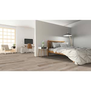 Take Home Sample - Dolostone Grey 20 MIL x 7 in. W x 7 in. L Click Lock Water Resistant Luxury Vinyl Plank Flooring