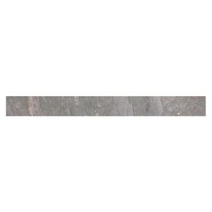 Sereno Pearl Gray 3.54 in. x 23.62 in. Matte Porcelain Bullnose Trim Tile (0.57 sq. ft./each)