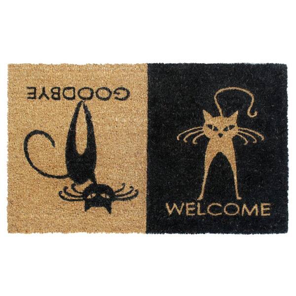 Natural Multi Color 18 in. x 30 in. Dog Welcome Door Mat DM7773 - The Home  Depot