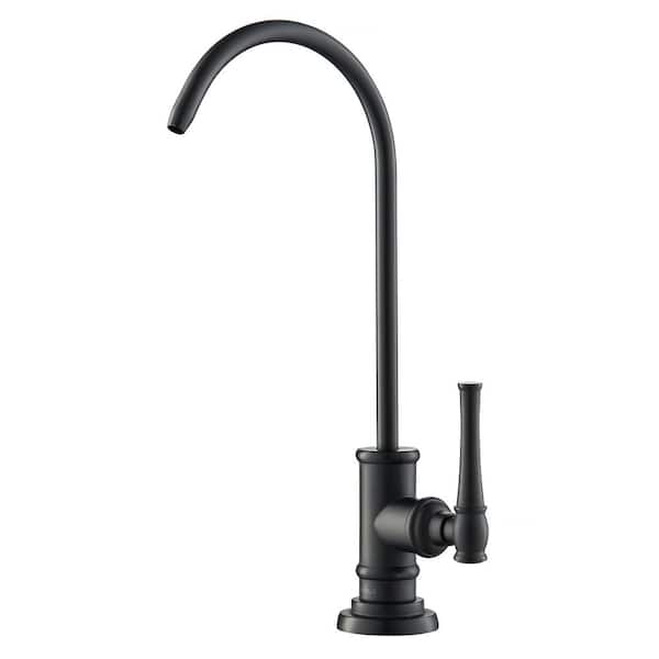 KRAUS Allyn Single Handle 100% Lead-Free Beverage Faucet in Matte Black