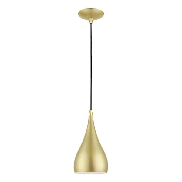 AVIANCE LIGHTING Hansberry 1-Light Soft Gold Teardrop Mini Pendant