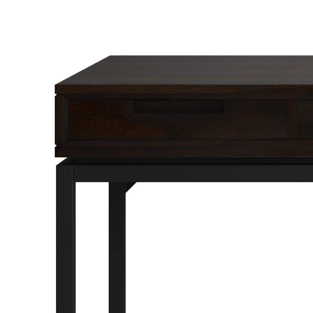 Hickory Brown Solid Rubberwood Industrial 60-Inch Desk