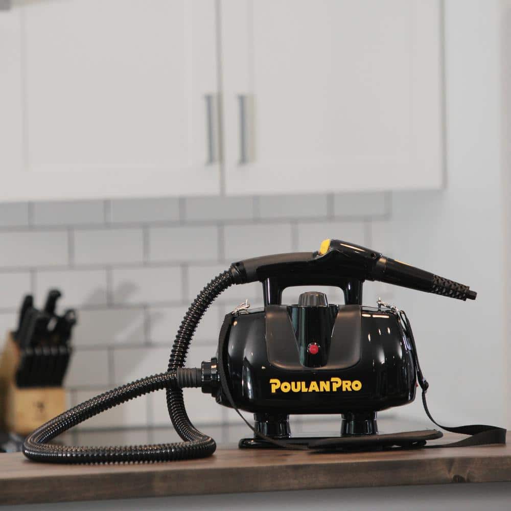 Poulan Pro Black Portable Handheld Steam Cleaner